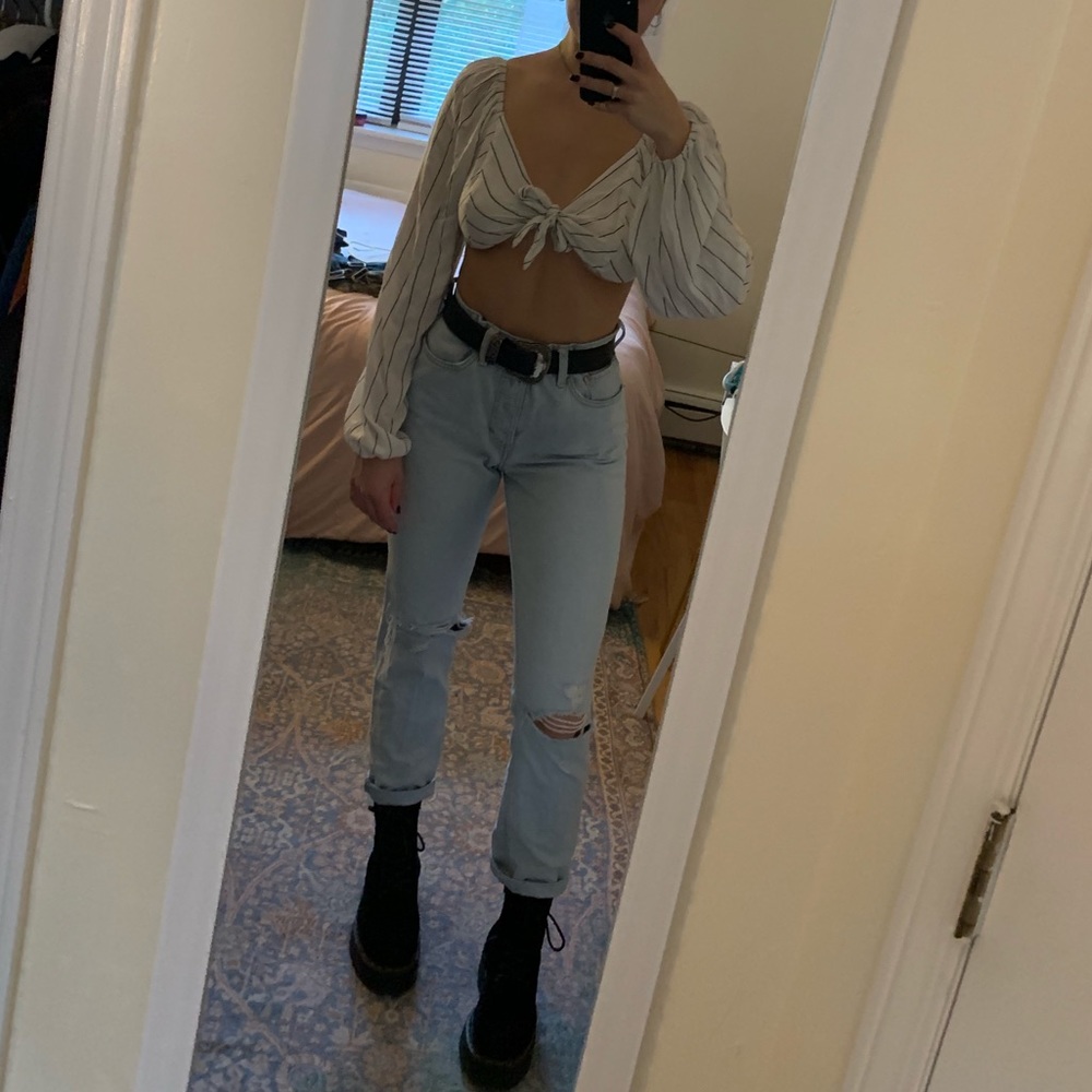 High waisted mom jeans